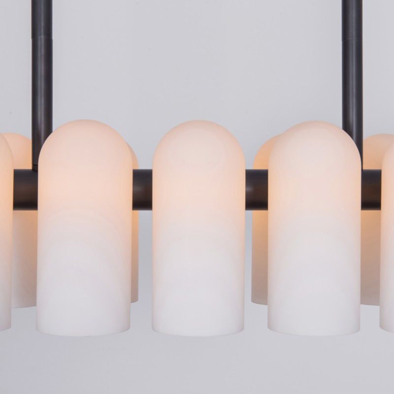 Schwung Odyssey Linear Chandelier Black Gunmetal | Extra Small